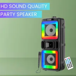 SACRO Pushpa(PORTABLE BLUETOOTH PARTY SPEAKER) 3D Sound With Karaoke Mic/RGB LightD141 40 W Bluetooth Party Speaker-picture-16