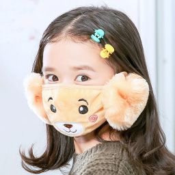 Warm Plush Earmuffs Children Bear Cartoon Mask Ear Muff-image-13