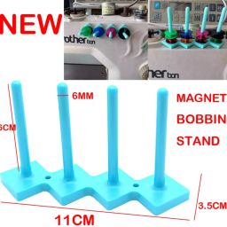 wiselife Magnetic Bobbin Holder Stand for Sewing Machines-4 Columns Organizer Rack for Bobbin Case image 2