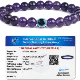 Amethyst, Crystal, Evil Eye Beads, Agate, Crystal, Jade, Quartz Bracelet-image-42