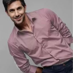 Men Slim Fit Solid Spread Collar Casual Shirt-image-75
