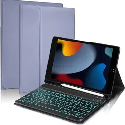 Proelite Apple iPad 10.2" 9th Gen (2021) / 8th Gen / 7th Gen, with Pencil Holder Bluetooth Standard Tablet Keyboard-12