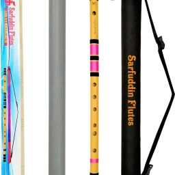 D Natural Medium 17 Inches Right Hande Bamboo Flute-picture-18