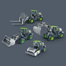 Bulldozer Excavator Pack 4 Set Unbreakable Construction Vehicles For Kids Trucks-picture-26