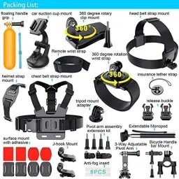 Adofys 41 In 1 Action Camera Accessory Kit For Action Camera Strap image 2