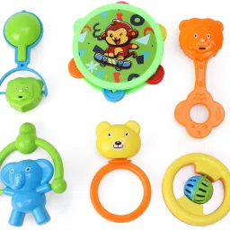 zokato My First Rattle Set Non Toxic Bright and Colorful Rattles Rattle image 2