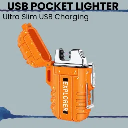 Explorer USB (Cigaratte Lighter)Windproof Flameless ARC Rechargeable LighterR494 Explorer USB (Cigaratte Lighter)Windproof Flameless ARC Rechargeable LighterR494 Pocket Lighter-picture-31