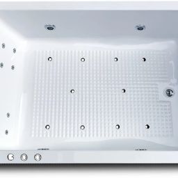 Phoenix 6 Feet Acrylic with Jacuzzi Massage, Bubble Bath and Back Massager - White Free-standing Bathtub-image-20
