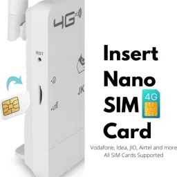 Dandy D24 Usewell Connect with DVR/NVR/WiFi 4G Router 2.4 GHz 300 Mbps Wifi Speed Single Band External Antenna MiFi (Sim Based) image 4