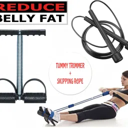 Single Tummy Trimmer and Skipping Rope Combo for Men/Women Ab Exerciser-3