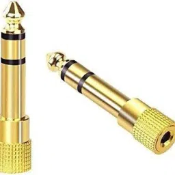 fdealz 3.5mm Female to 6.5mm Male Jack Audio Plug Stereo Headphone Adapter Converter Combo Set-picture-20