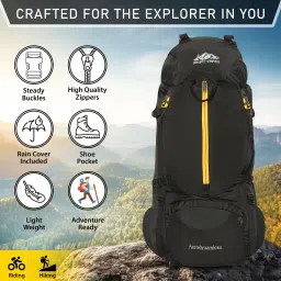 9106 Aerodynamic , Hiking Backpack With Rain Cover Rucksack - 80 L-image-38