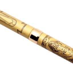 Ledos Legendary Lord Balaji & Namam Limited Edition Ballpoint Pen Brushed Gold Mini Size Ball Pen-image-6