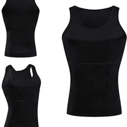 Premium Compression Tank Top Slimming Body Shaper Vest Tummy Control Undershirt Men Shapewear-image-32