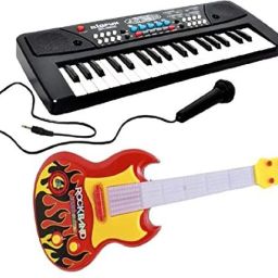 Combo Bigfun 37 Keys and Musical Guitar Electronic Musical Instrument for kids-5