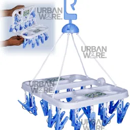 Foldable Cloth 28 Clips Laundry Drip Drying Rack Plastic Dress Hanger For Dress Plastic Cloth Clips-21