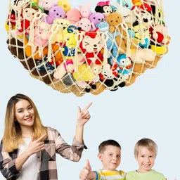 ecofynd Off White Stuffed Animal Toy Hammock-image-36
