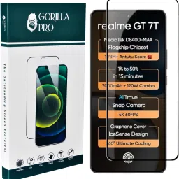 GORILLA PRO Tempered Glass Guard for Realme GT 7T 5G, Realme GT 7T-image-42