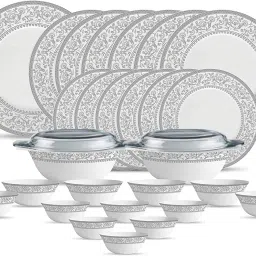 Pack of 35 Opalware Premium quality made in India 100% bone ash free PS Dinner Set-image-25