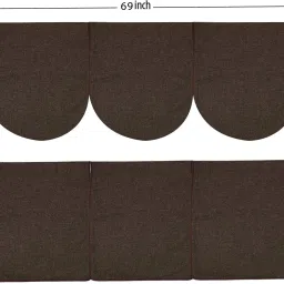 Plain Jute Brown Plain Jute Sofa Cover (Brown Set of 6 Pcs for 5 Seater Sofa) Sofa Fabric-13