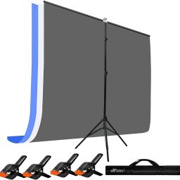 Hiffin T KIT CLIP-4 C3 GrayWhite|Blue Tripod-image-24