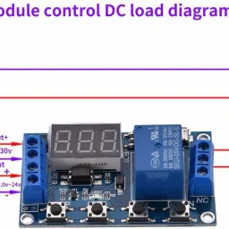 shockley electronics Timer Module , Timer Relay, DC 6-30V 1 Channel Relay Module Switch Trigger Time Delay Circuit Timer Cycle Adjustable Electronic Components Electronic Hobby Kit image 5