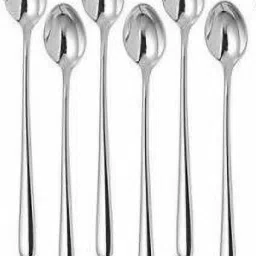Long Handle Spoon 6 Stainless Steel Ice Tea Spoon Set-75