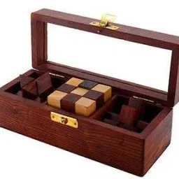 TRIO Wooden 3d Puzzles Game 3-in-1 Soma Cube + Interlocking Block + Snake Cube-21