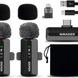 moozmob Wireless Collar Mic with Noise Cancellation for YouTube Video Vlogs Recording Microphone-picture-39