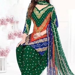 Unstitched Cotton Blend Salwar Suit Material Printed-image-78
