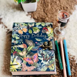 Happy Birthday Printed Diary Notebook With Lock Clasp For Gift/Office A5 Diary 200 200 Pages-picture-26