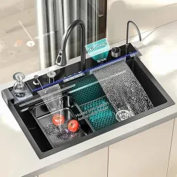 5 SWITCH PIANO KEY KITCHEN SINK FLY RAIN KITCHEN SINK Table Top Basin-image-68