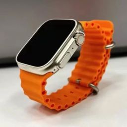 CHG Ultra New Series Ultra Smart Watch Ultra Smartwatch Men Women Bluetooth Call Waterproof Wireless Charging HD Screen (Orange) Smart Band Strap-image-5