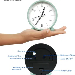 donda Analog Light Green Clock image 2