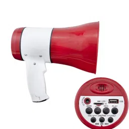 Portable 30W Handheld Megaphone Loud Speaker Recording Speaker USB & SD Card Handheld Megaphone - Built-in Siren 20W Talk, Record, Play, Siren, Music Indoor, Outdoor PA System-30