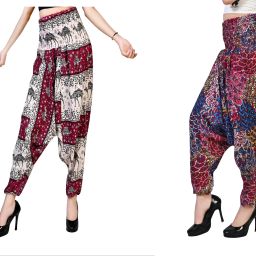 Printed Rayon Women Harem Pants-image-14