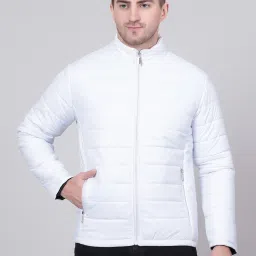 Men Solid Puffer Jacket-image-21