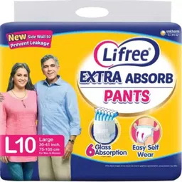 lifree Adult Dry Pants Adult Diaper Large (10 Pieces) Adult Diapers - L-picture-0