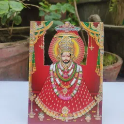 Khatu Shyam Baba Ji Photo Frame for Table & Desk (Set of 1) 5 inch Hare Ka Sahara Khatu Shyam for Mandir, Office, Home (Picture Size 5x7 Inch)-picture-23