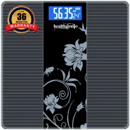 Healthgenie Thick Tempered Glass LCD Display Digital Weight Machine With 2 Years Warranty Weighing Scale-6