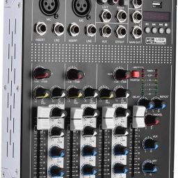 4_Channel Mixing Console Bluetooth Compatible Portable Digital DJ Console w/USB Powered Sound Mixer-18