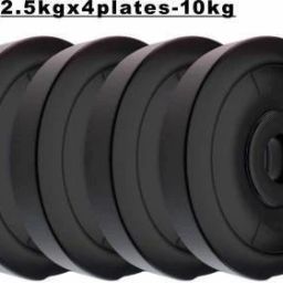 10 kg 10KG PVC WEIGHT PLATES (2.5KG* 4PIECE=10KG TOTAL WEIGHT PLATES) Home Gym Combo-image-67