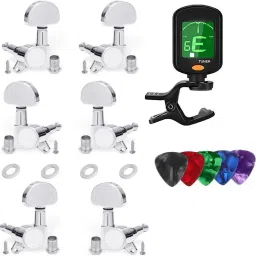 6 Pieces Guitar String Tuning Pegs Tuning Keys for Acoustic,Electric Guitar Automatic Digital Tuner-image-22