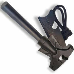 Black Heavy Duty Big Magnesium Rod Fire Starter with Metallic Multi functional Magnesium Fire Starter Striker Included-image-60