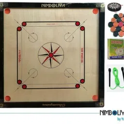 Champion 32*32 with Ludo, jumping roop 81 cm Carrom Board-picture-11