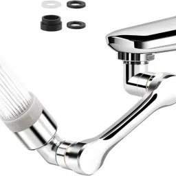 Rotating Tap 1080° Swivel Shower Kitchen Sink Faucet Extension Spray Head,Silver Faucet Function Diverter-image-66