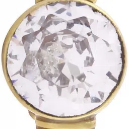 Zircon / Jarkan ring with 100 % natural and original zircon stone Brass Zircon Gold Plated Ring-image-22