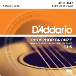 Acoustic EJ15 Phosphor Bronze Acoustic xtra Light, 10-47 BY CHENNAI MUSICALS Guitar String-8