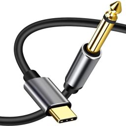 USB C to 6.35mm, Phone Laptop to Amplifier, Speaker, Headphone, Mixing Console USB C to Mono Cable-image-25