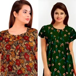 Pack of 2 Women Nighty Set-picture-19